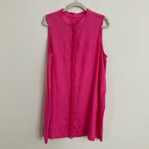 Sara Campbell Bright Pink Sleeveless Top
